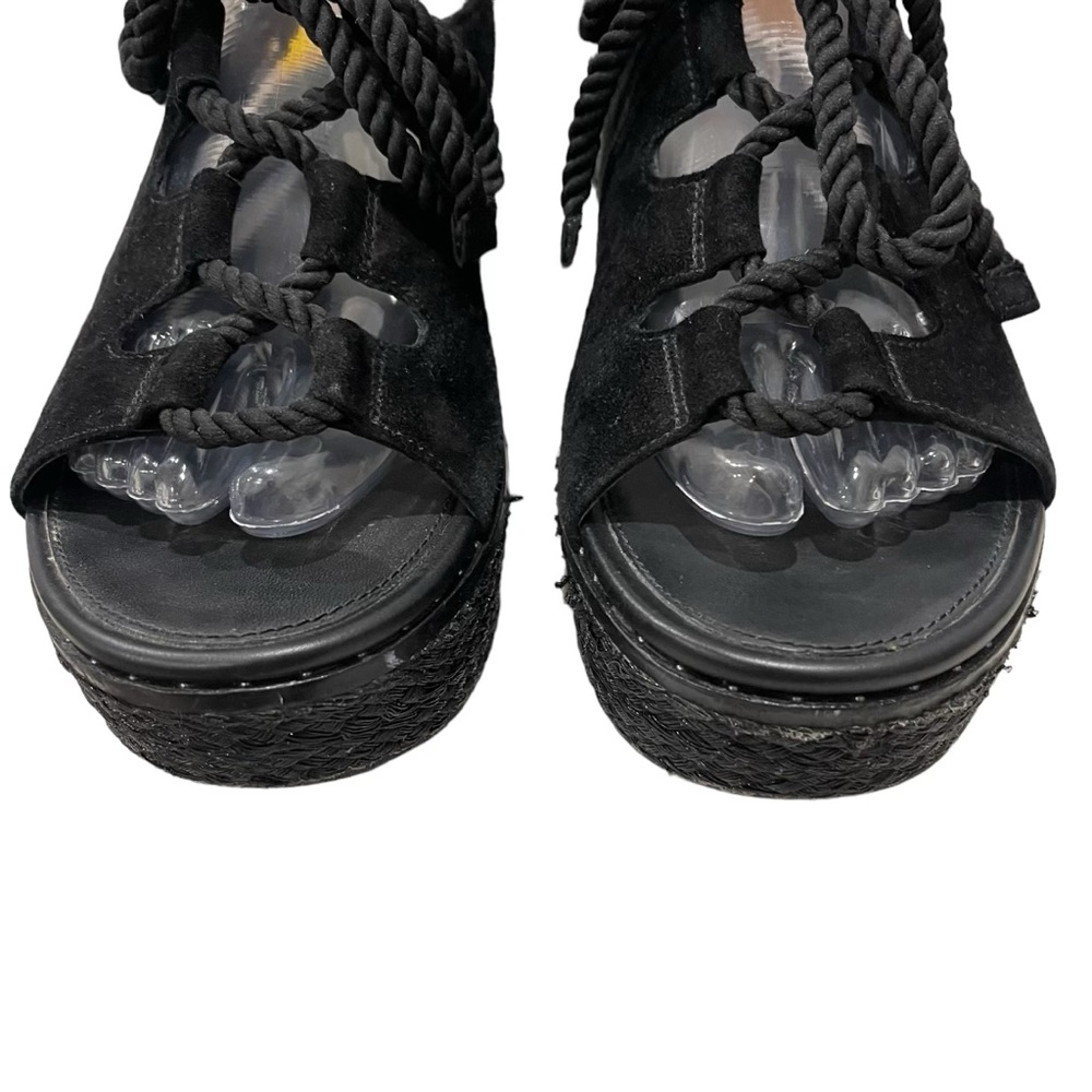 Fitflop Black Rope-Accent Platform Wedges - Picture 10 of 12